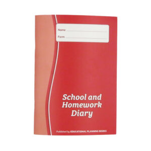 School and Homework Diary - Red