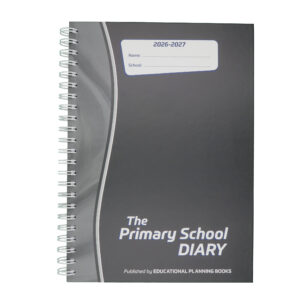 The Primary School Diary 2026-27 Wiro Bound - Charcoal