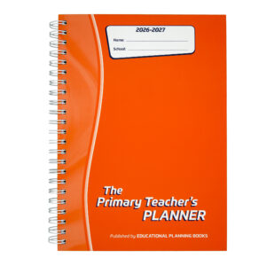 The Primary Teacher's Planner 2026-27 Wiro Bound - Orange