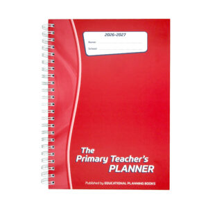 The Primary Teacher's Planner 2026-27 Wiro Bound - Red